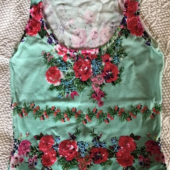 Alberto Makali Sequined Floral top - Picture 2 of 4